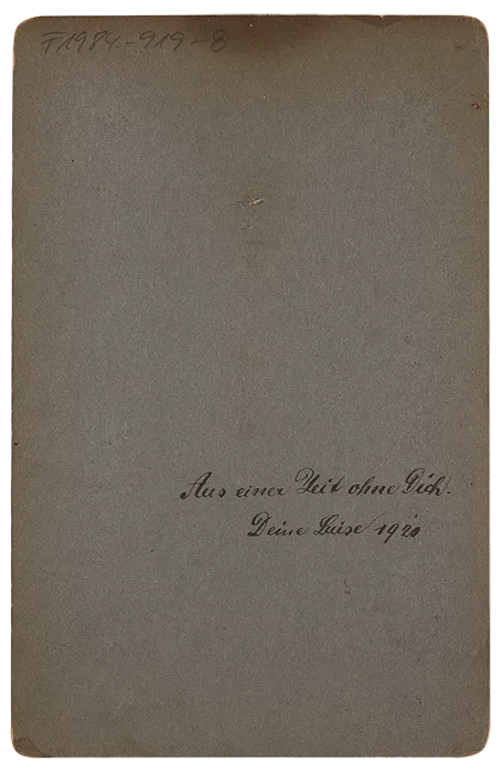 Frau namens Luise, Rückseite